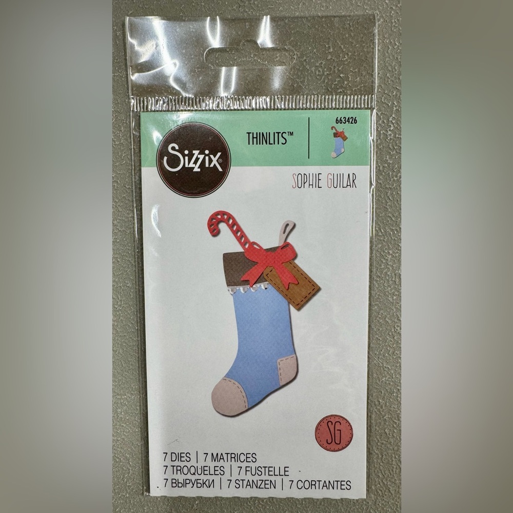 Sizzix Christmas Stocking Die Set by Sophie Guilar